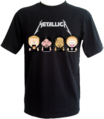 Camisa Preta Metallica South Park