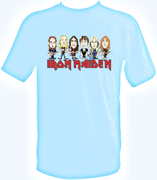 Camisa Azul celeste Iron Maiden